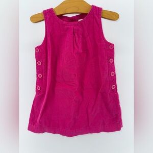 Baby Gap Girl's Pink Corduroy Jumper Valentine - Size 2 years - Like New!